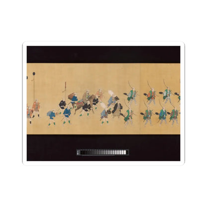 Hishikawa School - Daimyo Procession to Edo - ca. 1700 v5 - STICKER Vinyl Kiss-Cut Decal