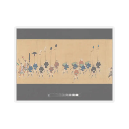 Hishikawa School - Daimyo Procession to Edo - ca. 1700 v8 - STICKER Vinyl Kiss-Cut Decal