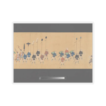 Hishikawa School - Daimyo Procession to Edo - ca. 1700 v8 - STICKER Vinyl Kiss-Cut Decal