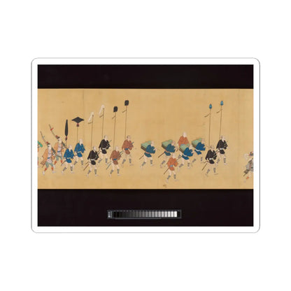 Hishikawa School - Daimyo Procession to Edo - ca. 1700 v8 - STICKER Vinyl Kiss-Cut Decal