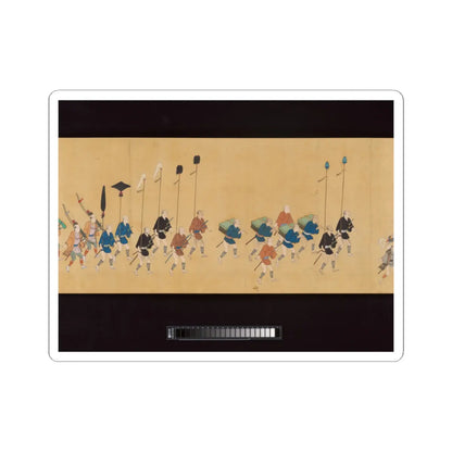 Hishikawa School - Daimyo Procession to Edo - ca. 1700 v8 - STICKER Vinyl Kiss-Cut Decal