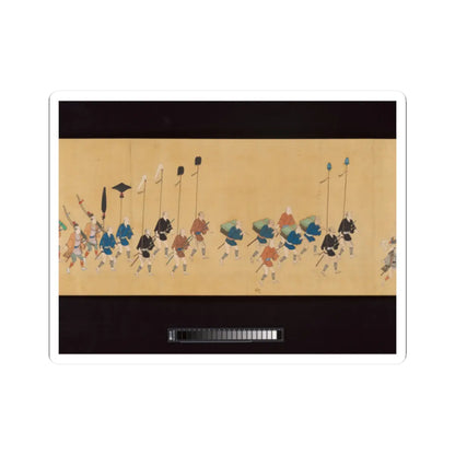 Hishikawa School - Daimyo Procession to Edo - ca. 1700 v8 - STICKER Vinyl Kiss-Cut Decal