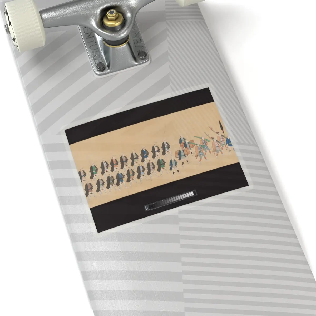 Hishikawa School - Daimyo Procession to Edo - ca. 1700 v9 - STICKER Vinyl Kiss-Cut Decal