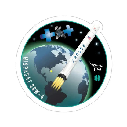 Hispasat 30W-6 (SpaceX) STICKER Vinyl Die-Cut Decal 2 Inch - The Sticker Space
