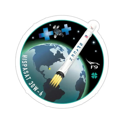 Hispasat 30W-6 (SpaceX) STICKER Vinyl Die-Cut Decal 3 Inch - The Sticker Space