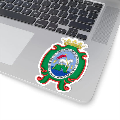 Historic Coat of Arms of San Juan Puerto Rico-Spanish Rule (Puerto Rico) (Coat of Arms) STICKER Vinyl Kiss-Cut Decal - The Sticker Space