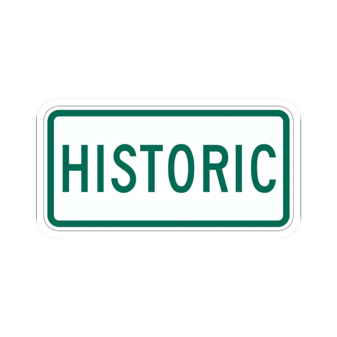 Historic plate Vermont (Vermont) (Road Sign) STICKER Vinyl Kiss-Cut Decal 2 Inch White - The Sticker Space