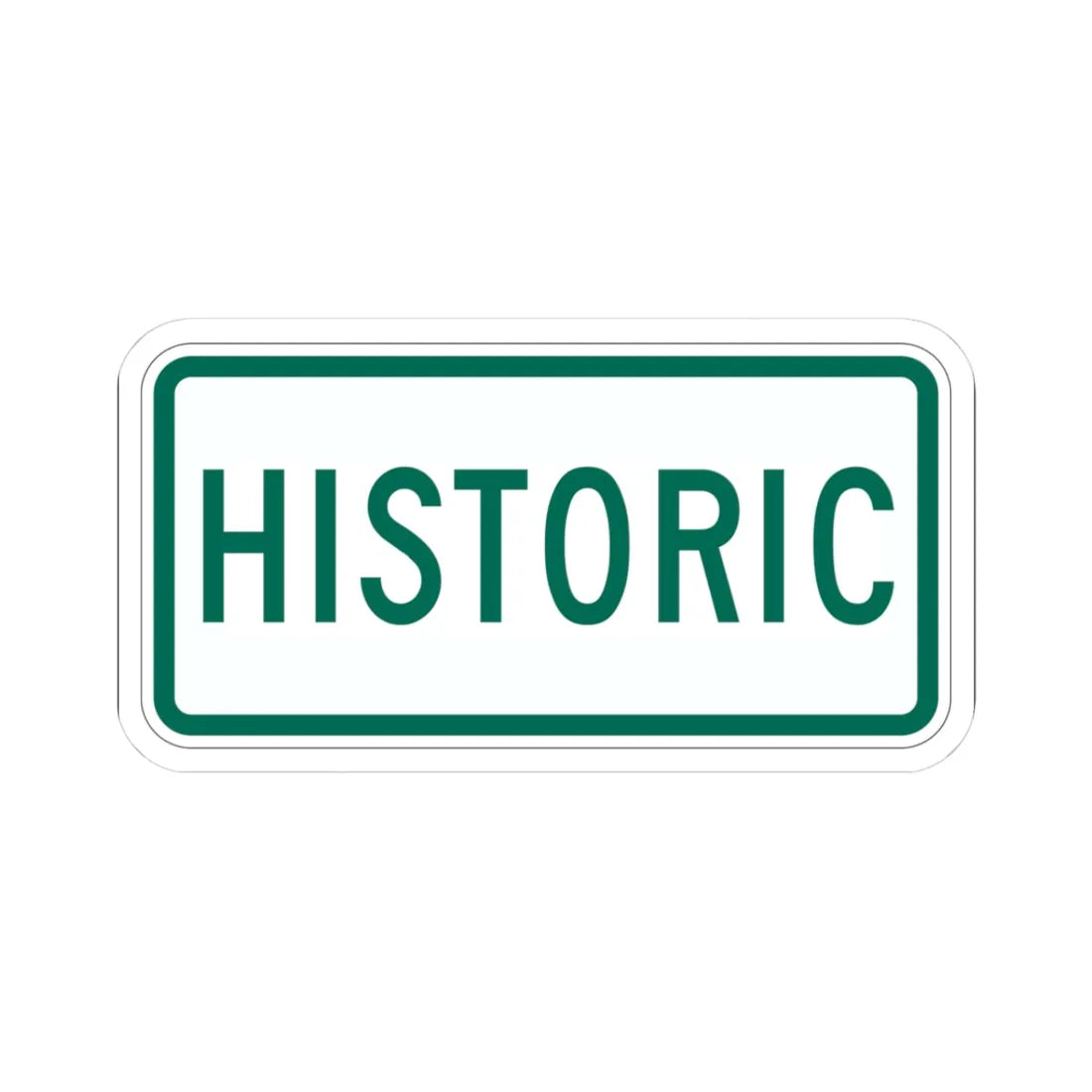 Historic plate Vermont (Vermont) (Road Sign) STICKER Vinyl Kiss-Cut Decal 3 Inch White - The Sticker Space