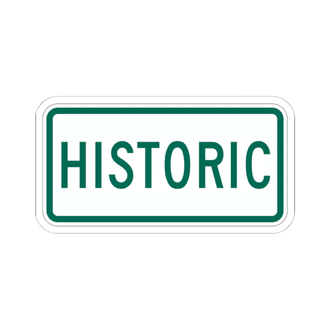 Historic plate Vermont (Vermont) (Road Sign) STICKER Vinyl Kiss-Cut Decal 6 Inch White - The Sticker Space
