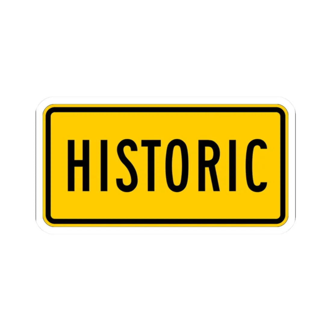 Historic plate Wyoming (Wyoming) (Road Sign) STICKER Vinyl Kiss-Cut Decal 2 Inch White - The Sticker Space