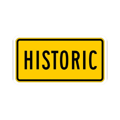 Historic plate Wyoming (Wyoming) (Road Sign) STICKER Vinyl Kiss-Cut Decal 2 Inch White - The Sticker Space
