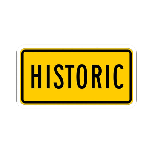 Historic plate Wyoming (Wyoming) (Road Sign) STICKER Vinyl Kiss-Cut Decal 2 Inch White - The Sticker Space