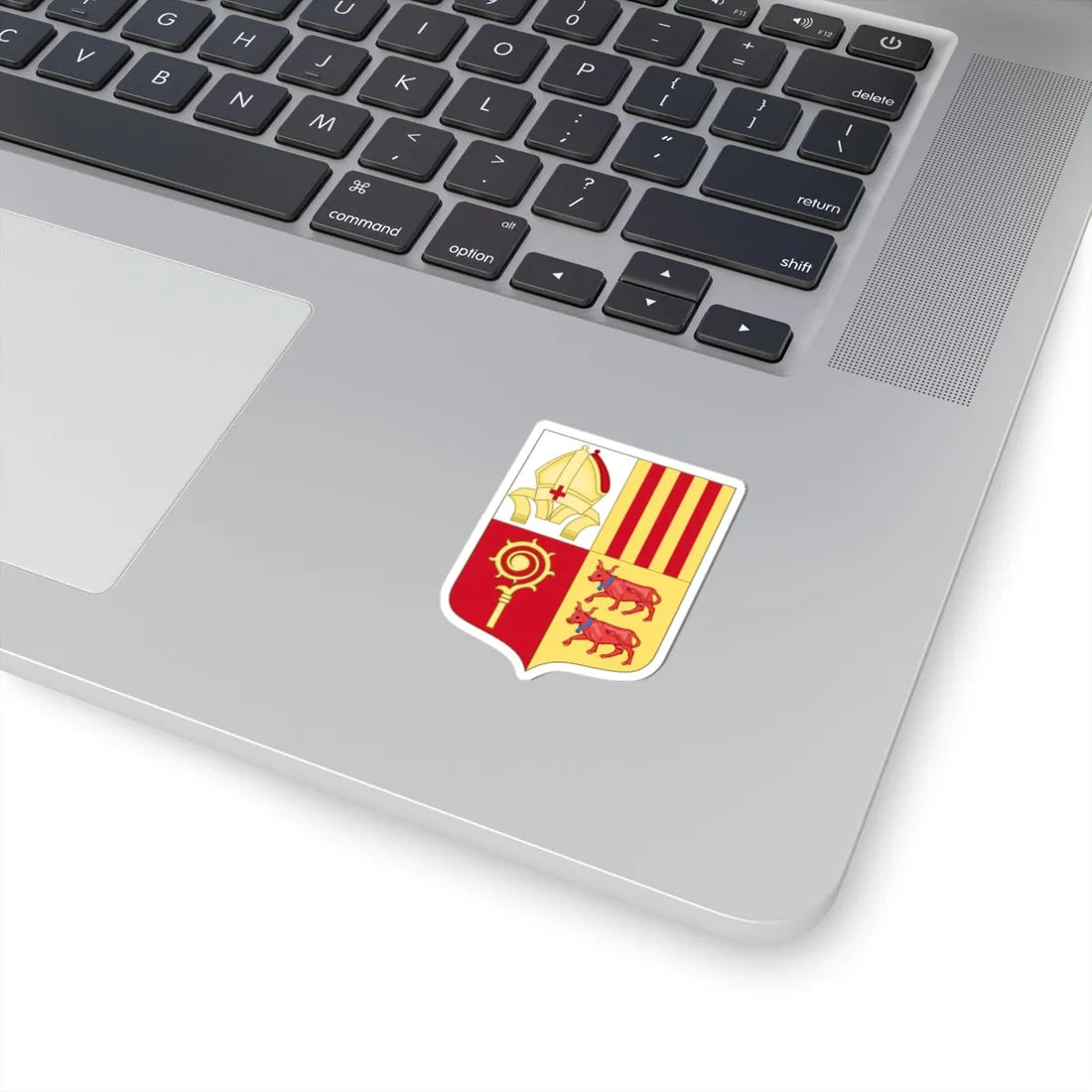 Historical Arms of French Co-Prince of Andorra (Andorra) (Coat of Arms) STICKER Vinyl Kiss-Cut Decal - The Sticker Space