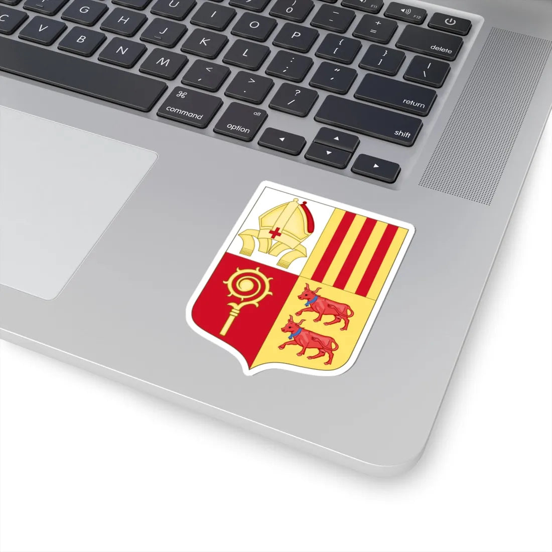 Historical Arms of French Co-Prince of Andorra (Andorra) (Coat of Arms) STICKER Vinyl Kiss-Cut Decal - The Sticker Space