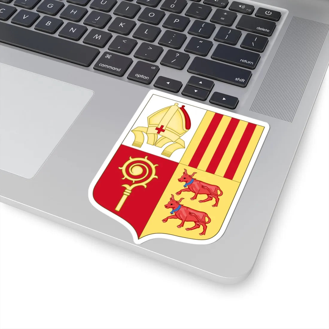 Historical Arms of French Co-Prince of Andorra (Andorra) (Coat of Arms) STICKER Vinyl Kiss-Cut Decal - The Sticker Space