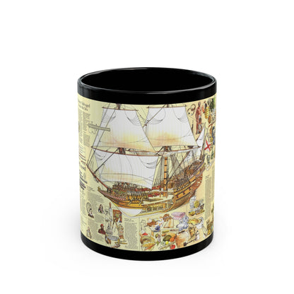 History Salvaged from the Sea (1977) (Map) Black Coffee Mug-11oz-The Sticker Space