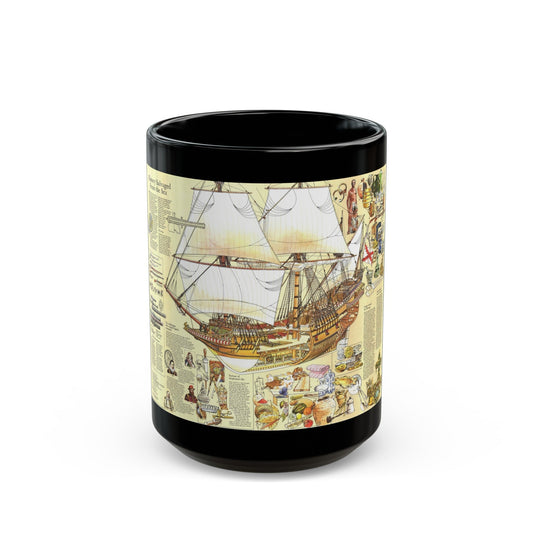 History Salvaged from the Sea (1977) (Map) Black Coffee Mug-15oz-The Sticker Space