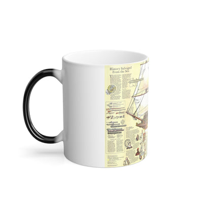 History Salvaged from the Sea (1977) (Map) Color Changing Mug 11oz-11oz-The Sticker Space