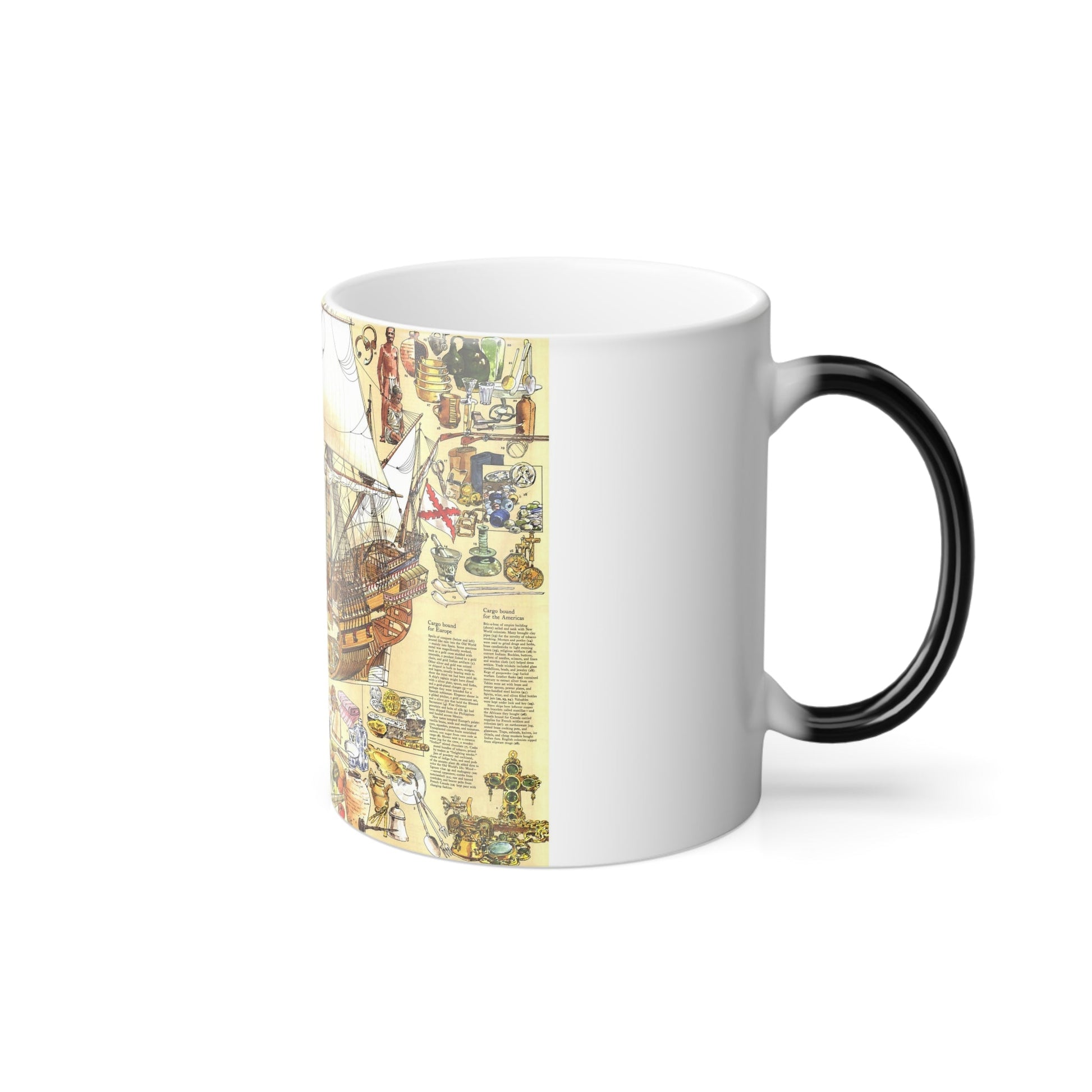 History Salvaged from the Sea (1977) (Map) Color Changing Mug 11oz-11oz-The Sticker Space