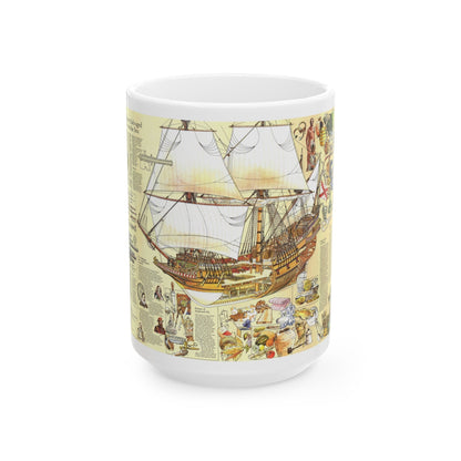 History Salvaged from the Sea (1977) (Map) White Coffee Mug-15oz-The Sticker Space