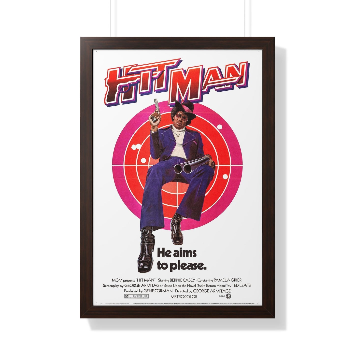 HIT MAN 1972 - Framed Movie Poster-20" x 30"-The Sticker Space