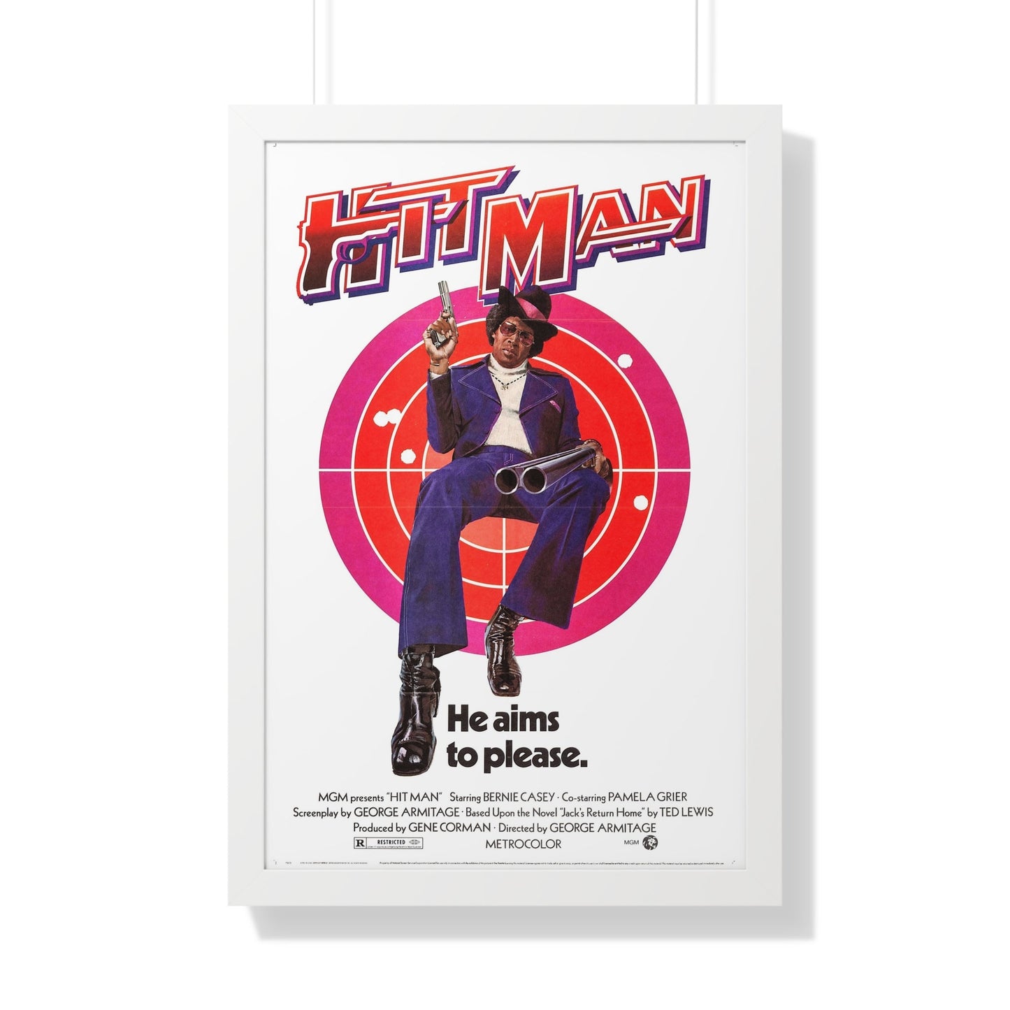 HIT MAN 1972 - Framed Movie Poster-20" x 30"-The Sticker Space