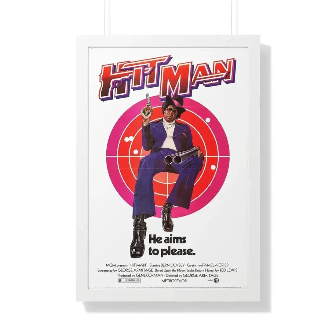 HIT MAN 1972 - Framed Movie Poster - The Sticker Space