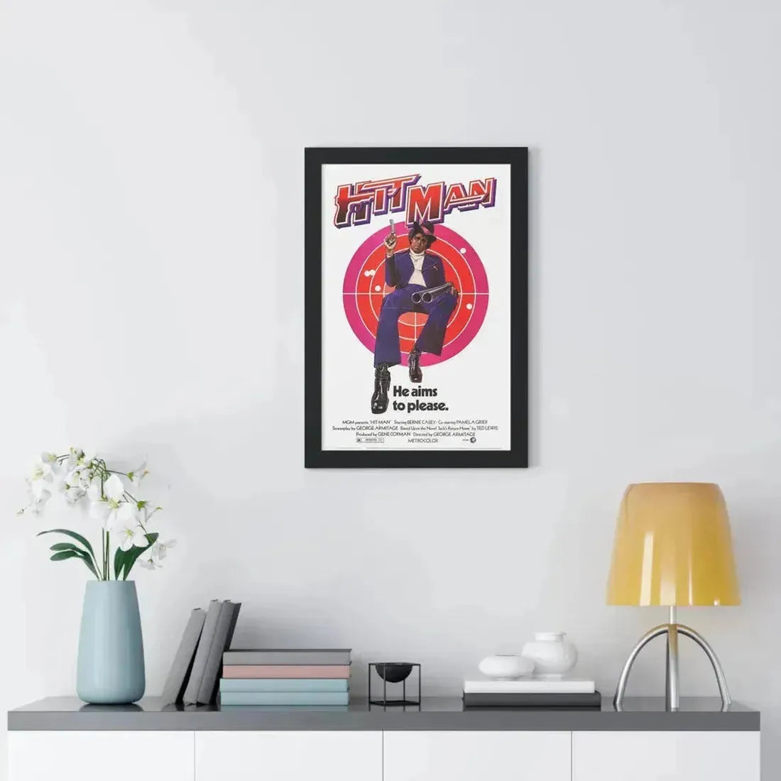 HIT MAN 1972 - Framed Movie Poster - The Sticker Space