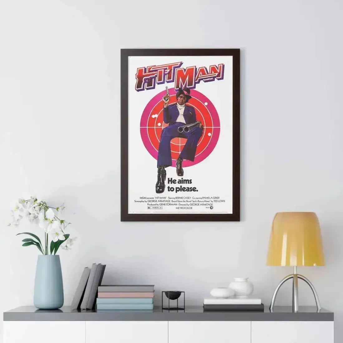 HIT MAN 1972 - Framed Movie Poster - The Sticker Space