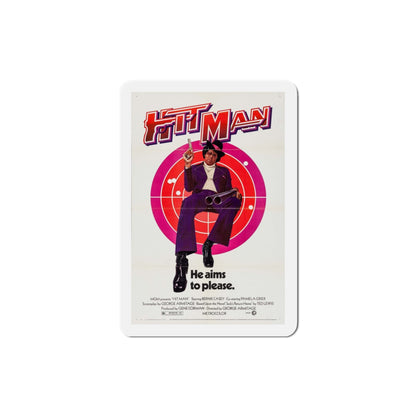 Hit Man 1972 Movie Poster Die-Cut Magnet-3 Inch-The Sticker Space