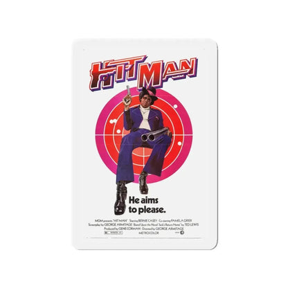 HIT MAN 1972 Movie Poster - Refrigerator Magnet 3 Inch - The Sticker Space