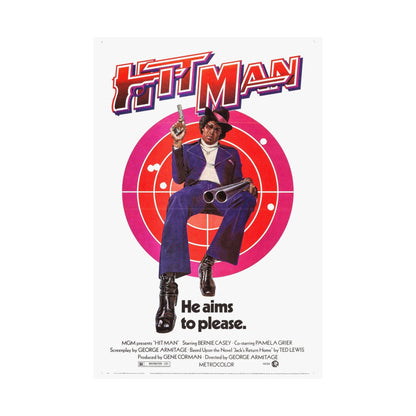 HIT MAN 1972 - Paper Movie Poster-The Sticker Space