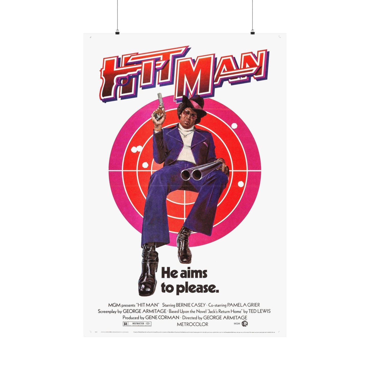 HIT MAN 1972 - Paper Movie Poster-36" x 54"-The Sticker Space