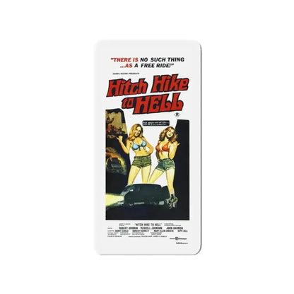 HITCH HIKE TO HELL 1977 Movie Poster - Refrigerator Magnet - The Sticker Space