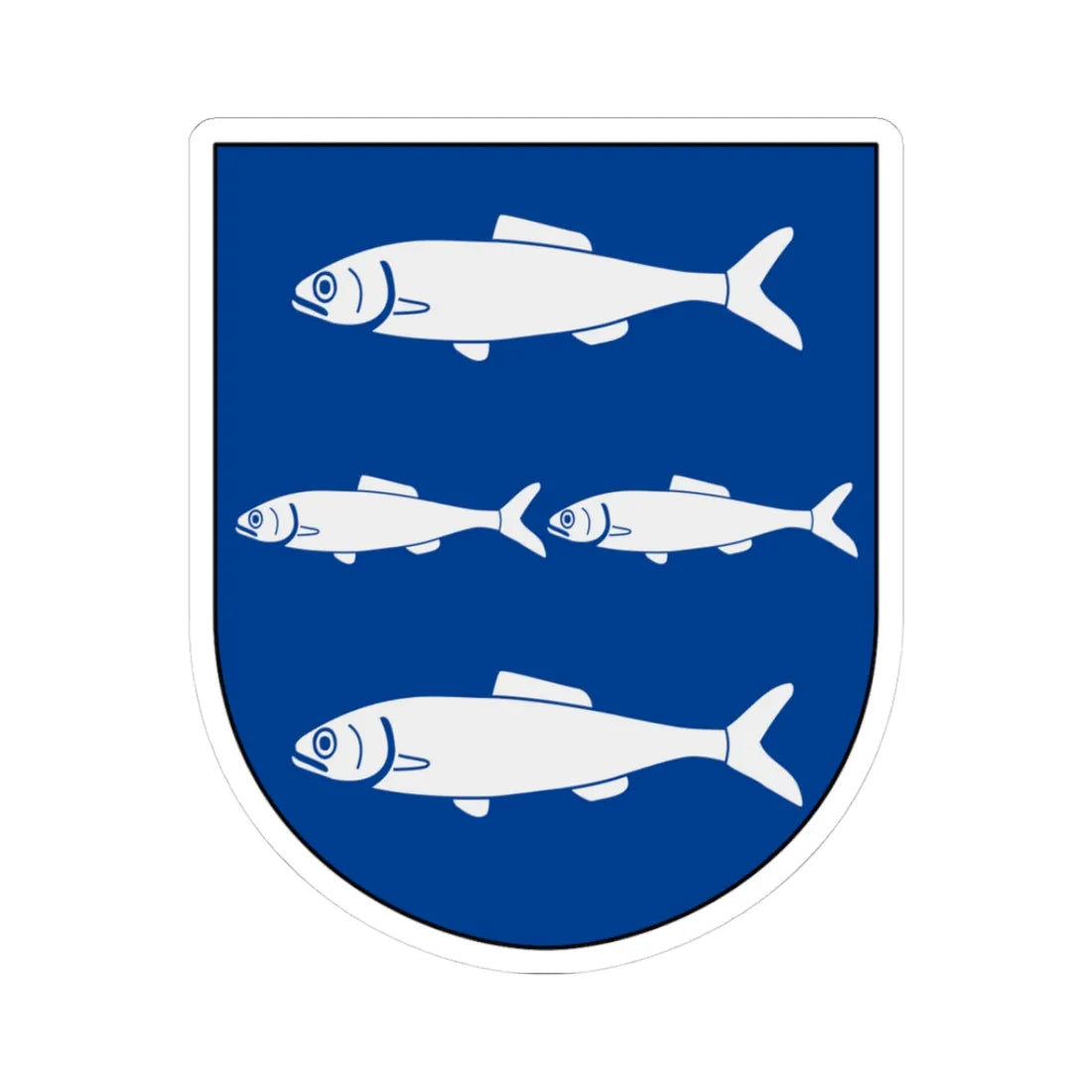 Hållnäs vapen (Sweden) (Coat of Arms) STICKER Vinyl Kiss-Cut Decal 3 Inch White - The Sticker Space