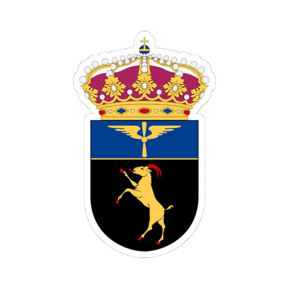Hälsinge flygflottilj vapen (Sweden) (Coat of Arms) STICKER Vinyl Kiss-Cut Decal 4 Inch White - The Sticker Space