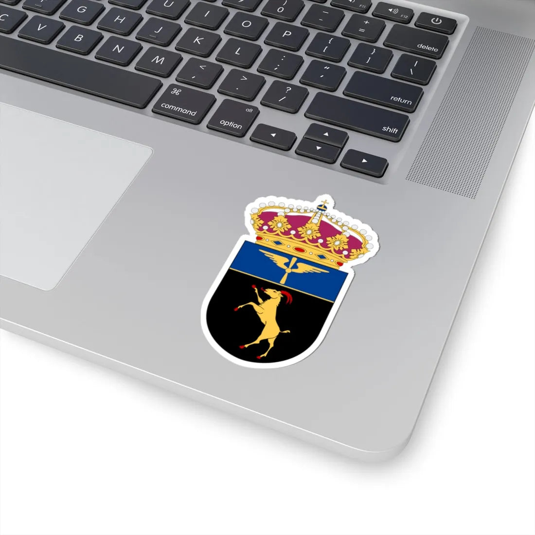 Hälsinge flygflottilj vapen (Sweden) (Coat of Arms) STICKER Vinyl Kiss-Cut Decal - The Sticker Space