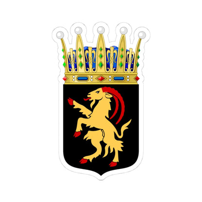Hälsinglands vapen  (Sweden) (Coat of Arms) STICKER Vinyl Kiss-Cut Decal 4 Inch White - The Sticker Space