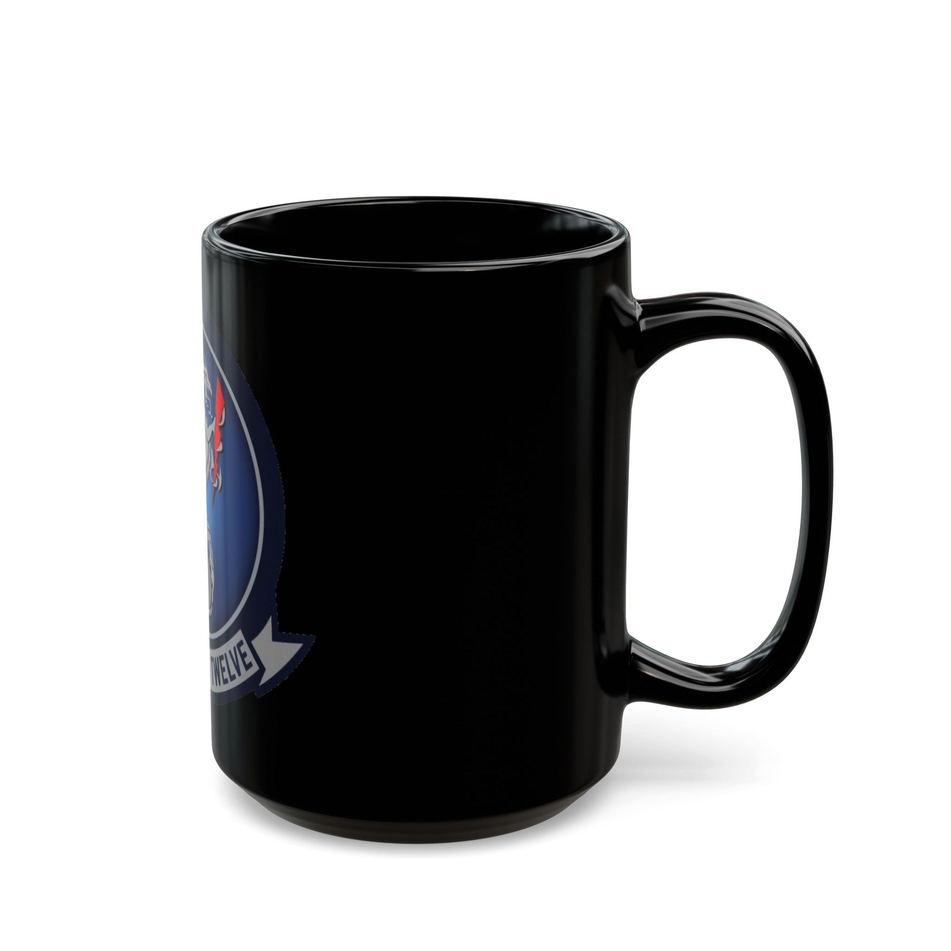 HM 12 Helicopter Mine Countermeasures Squadron 12 (U.S. Navy) Black Coffee Mug-The Sticker Space