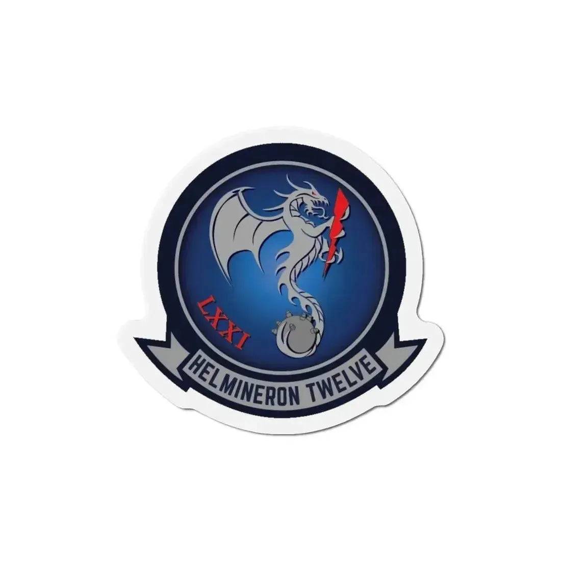 HM 12 Helicopter Mine Countermeasures Squadron 12 (U.S. Navy) Refrigerator Magnet - The Sticker Space