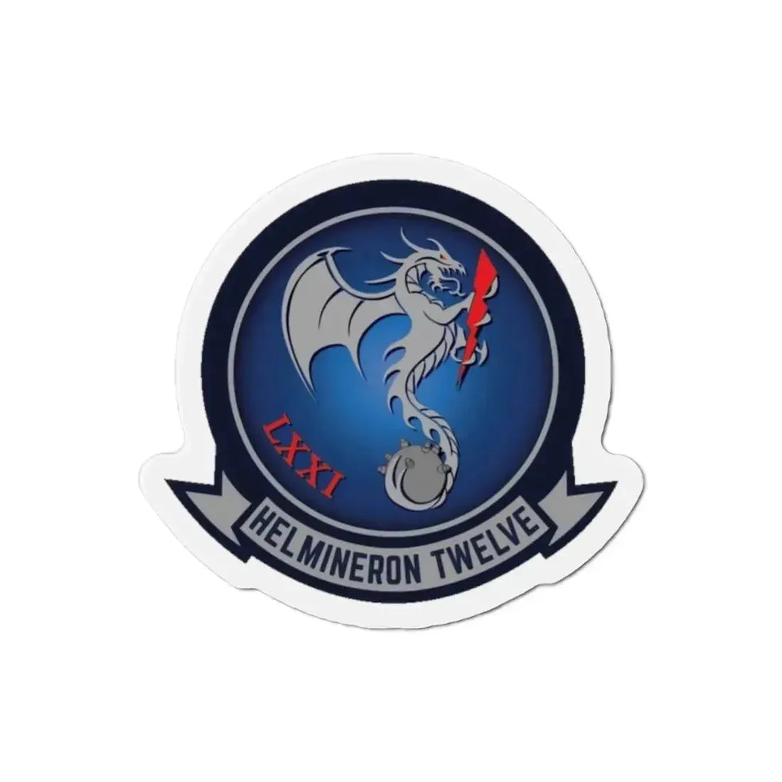 HM 12 Helicopter Mine Countermeasures Squadron 12 (U.S. Navy) Refrigerator Magnet - The Sticker Space