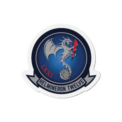HM 12 Helicopter Mine Countermeasures Squadron 12 (U.S. Navy) Refrigerator Magnet - The Sticker Space