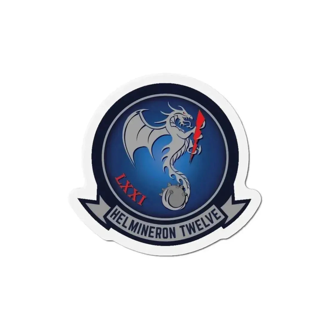 HM 12 Helicopter Mine Countermeasures Squadron 12 (U.S. Navy) Refrigerator Magnet - The Sticker Space