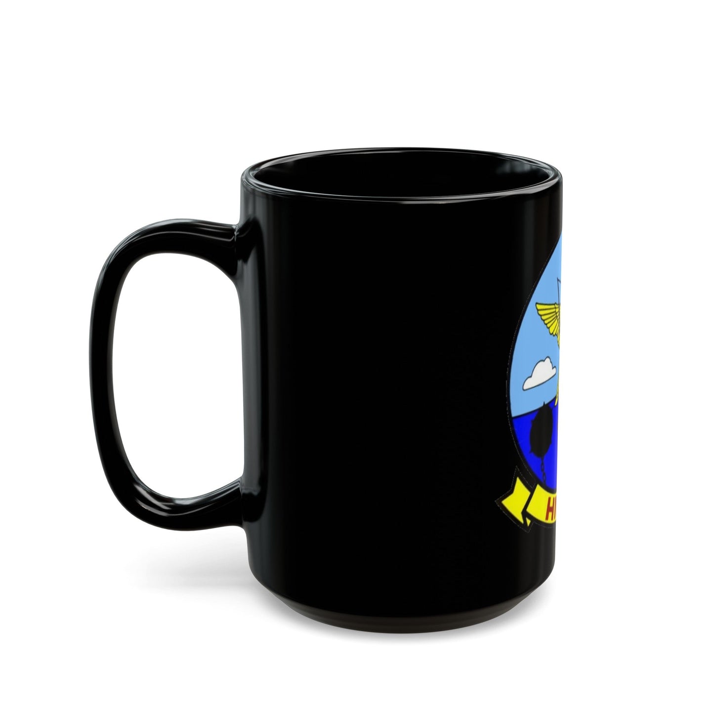 HM 14 1 (U.S. Navy) Black Coffee Mug-The Sticker Space