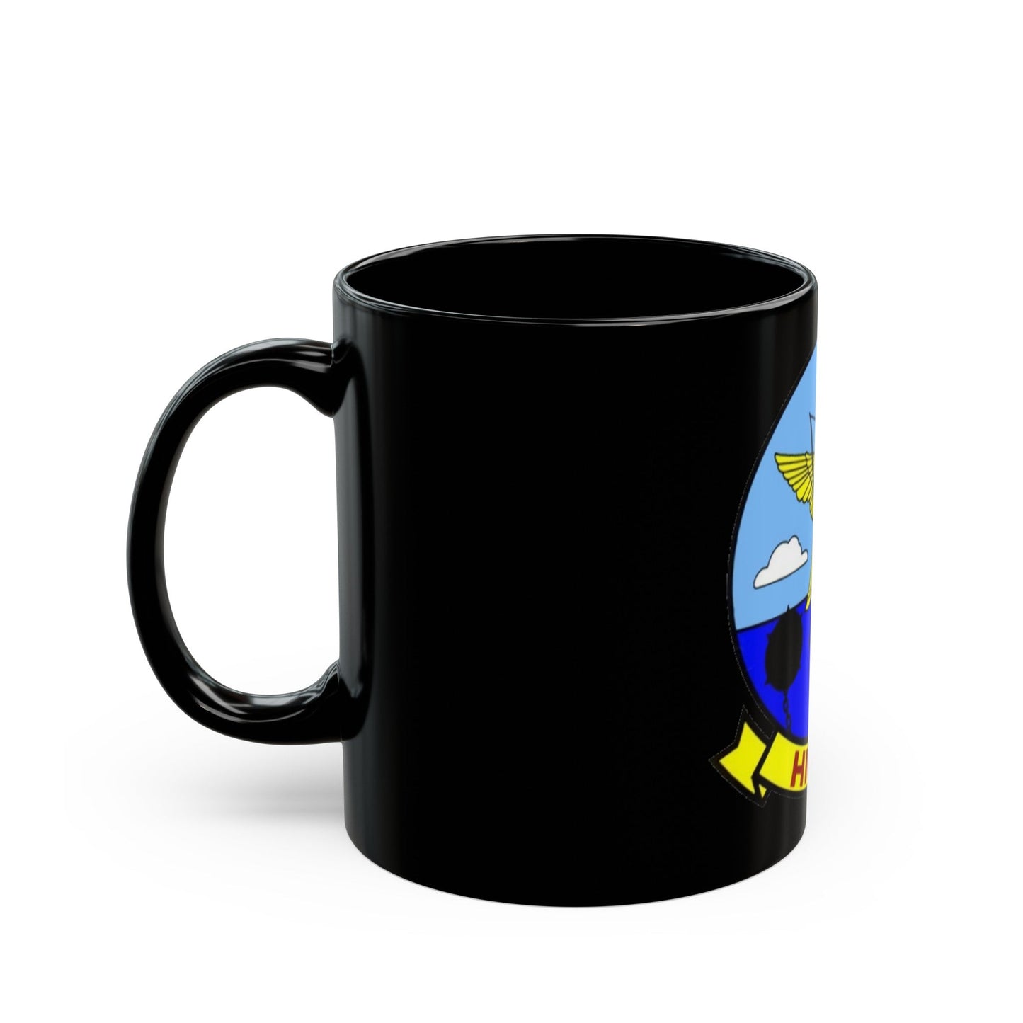 HM 14 1 (U.S. Navy) Black Coffee Mug-The Sticker Space