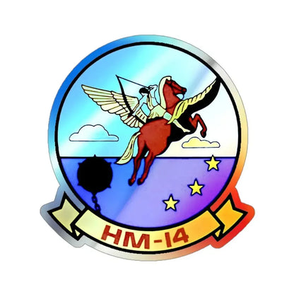 HM 14 v2 (U.S. Navy) Holographic STICKER Die-Cut Vinyl Decal 3 Inch Holographic - The Sticker Space