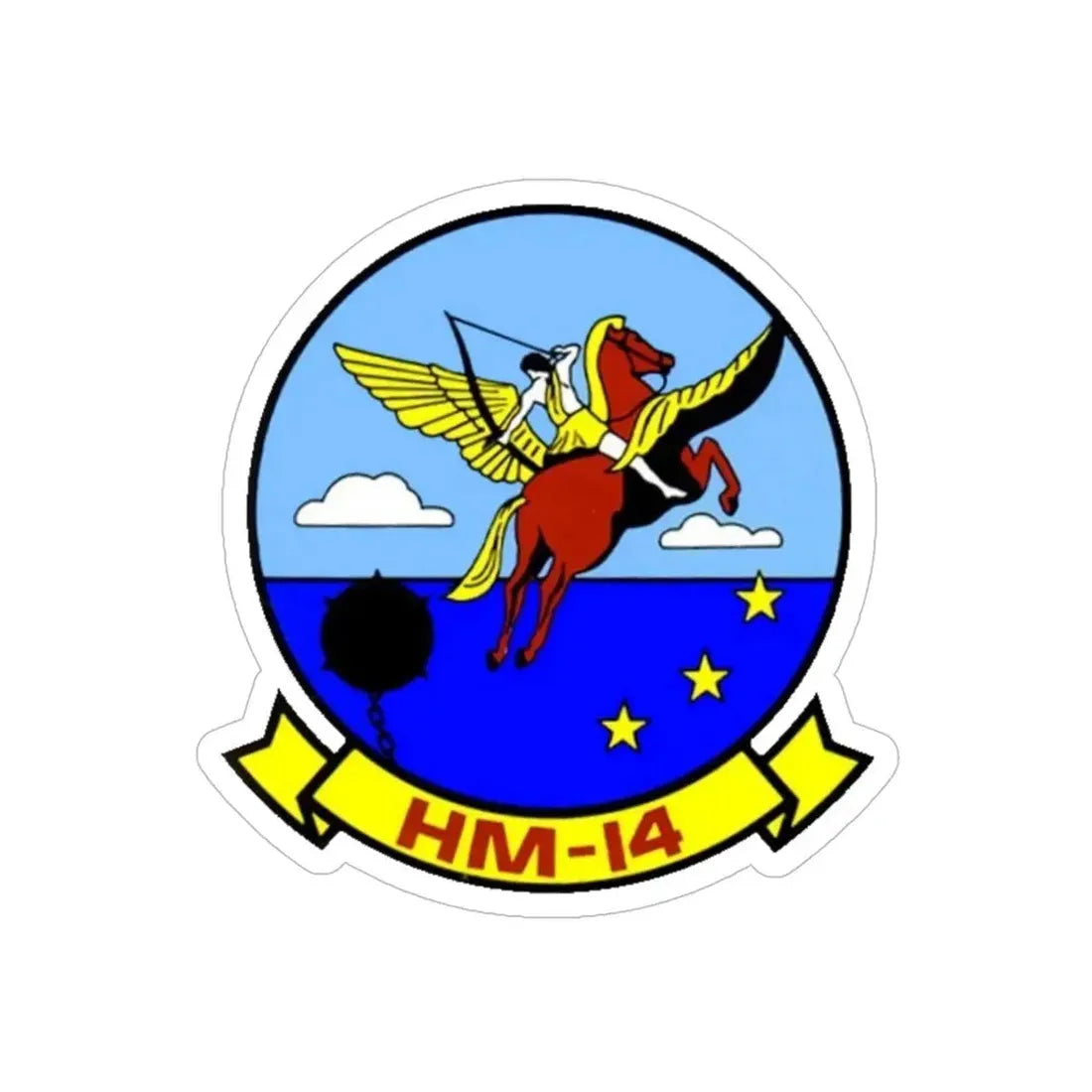 HM 14 v2 (U.S. Navy) Transparent STICKER Die-Cut Vinyl Decal 6 Inch Transparent - The Sticker Space