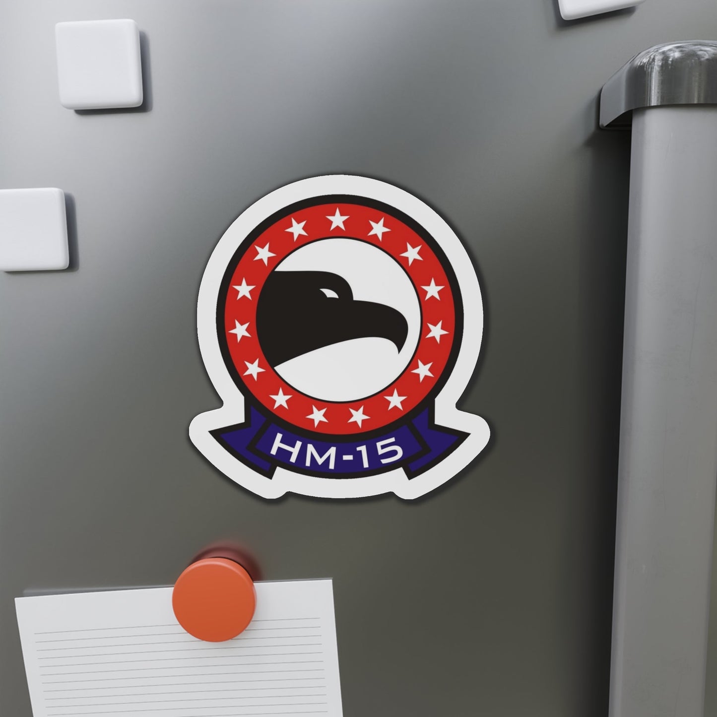 HM 15 Helicopter Mine Countermeasures Squadron 15 (U.S. Navy) Die-Cut Magnet-The Sticker Space