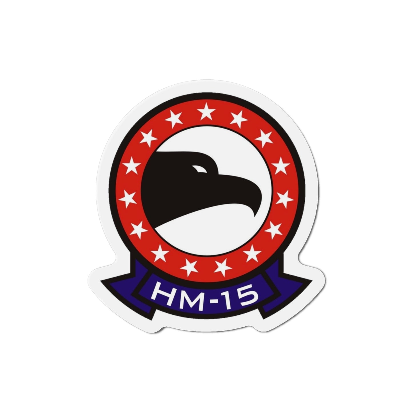 HM 15 Helicopter Mine Countermeasures Squadron 15 (U.S. Navy) Die-Cut Magnet-3" x 3"-The Sticker Space