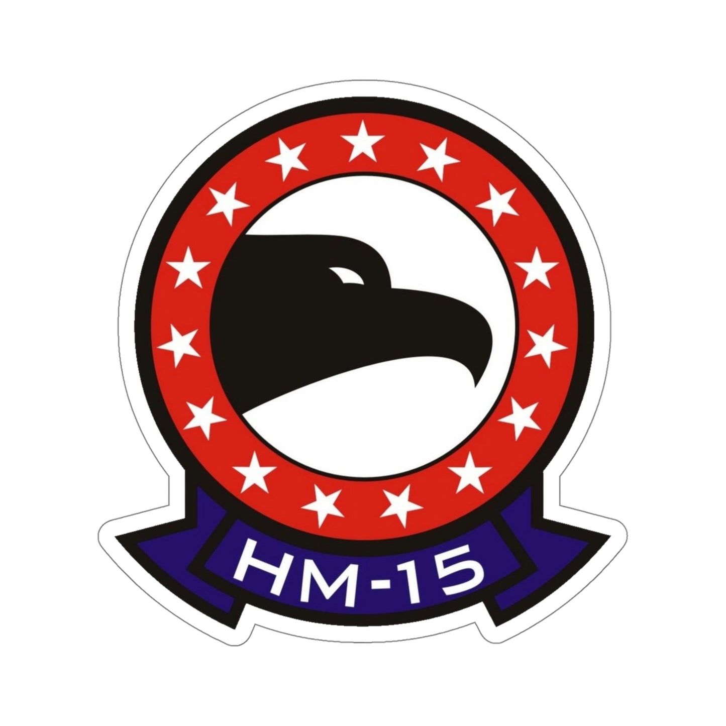 HM 15 Helicopter Mine Countermeasures Squadron 15 (U.S. Navy) STICKER Vinyl Die-Cut Decal-5 Inch-The Sticker Space